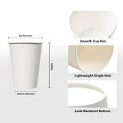 10oz Custom Printed Single Wall Coffee Cups image 3