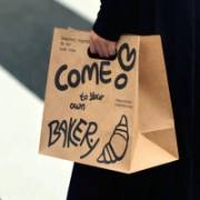 Custom Kraft Die Cut Handle Paper Bag image 1