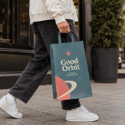 Custom Flat Handle Kraft Paper Shopping Bags with Logo image 5