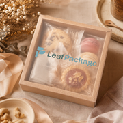 Custom Kraft Gift Boxes with Frosted Clear Lid image 5