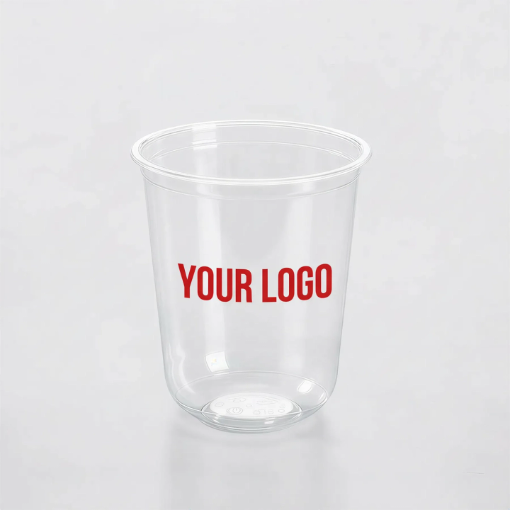 12oz Custom Recyclable U-Shaped Cups
