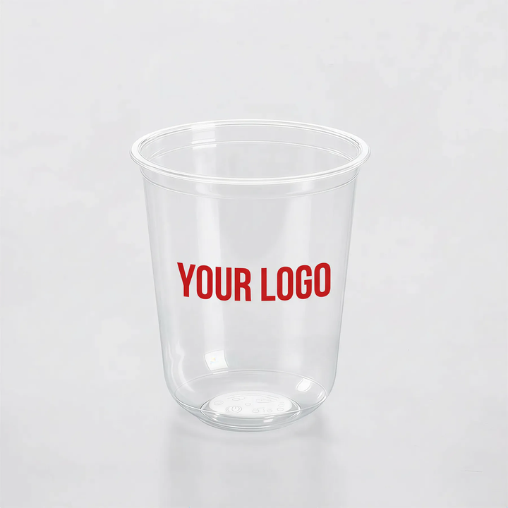12oz Custom Recyclable U-Shaped Cups