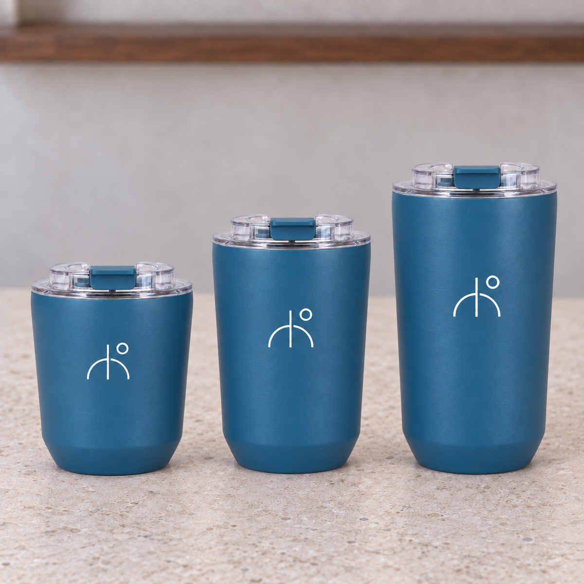 8oz / 12oz / 16oz Double-Wall Insulated Coffee Tumbler