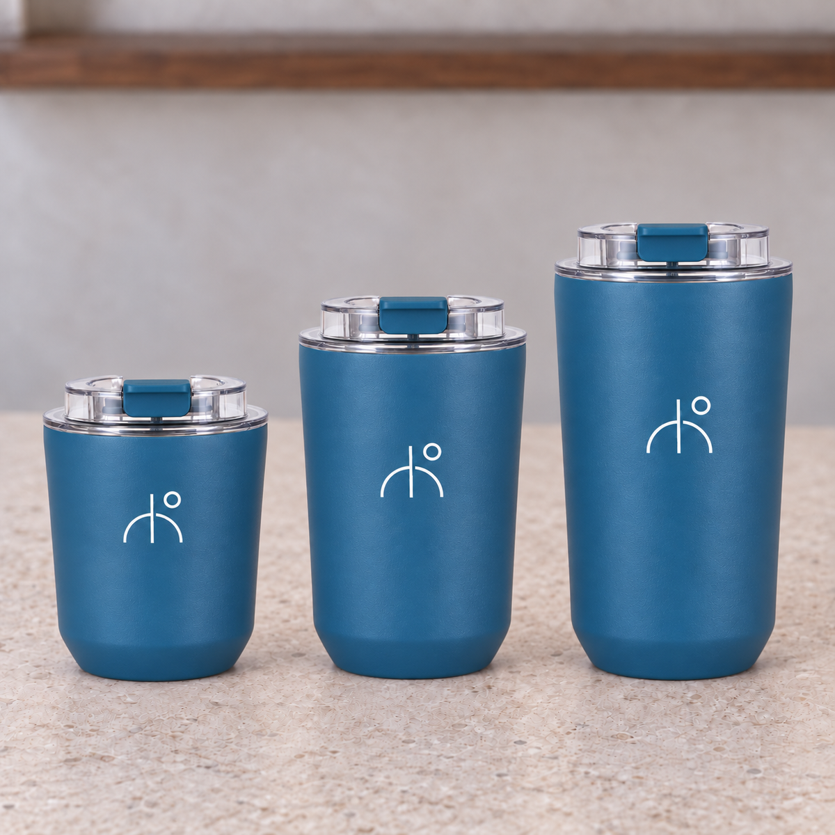 8oz / 12oz / 16oz Double-Wall Insulated Coffee Tumbler