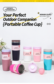 Full colour selection of portable insulated coffee tumblers