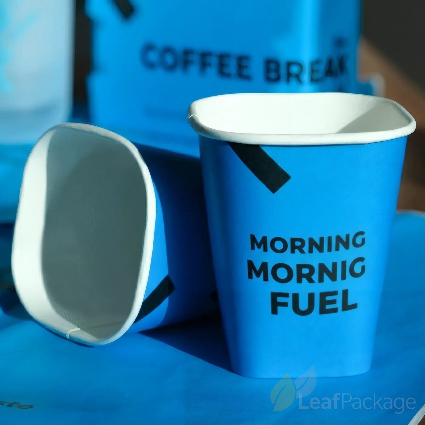 Custom Square Bottom Paper Cup image 1