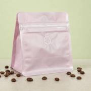 Ready-to-Ship Matte Flat Bottom Blank Coffee Bags – Valve & Zipper Options(No aluminum layer) image 1