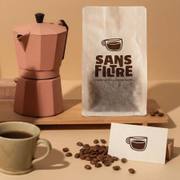 Custom Vertical Tissue Paper Coffee Bag image 3