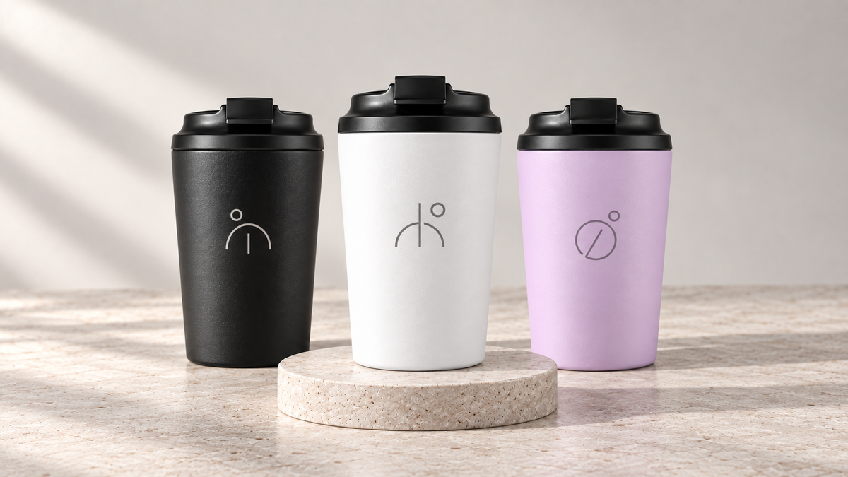 12oz Stainless Steel Insulated Coffee Mug with Inner Scale