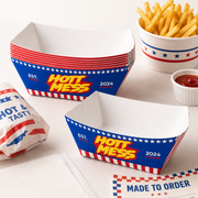 Custom Paper Food Trays Boat Pastry Boxes image 2