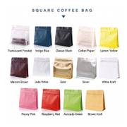 Ready-to-Ship Matte Flat Bottom Blank Coffee Bags – Valve & Zipper Options image 6