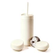 16oz stainless steel tumbler with three interchangeable lids