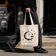 Custom 100% Cotton Tote Bags with Logo image 2