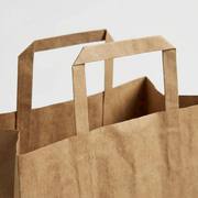 Custom Kraft Paper Takeout Bags with Handles image 13