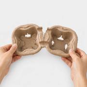 Small Batch Tearable Molded Pulp 2 Cup Holder image 2
