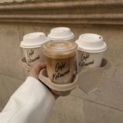 Small Batch Tearable Molded Pulp 4 Cup Holder image 4