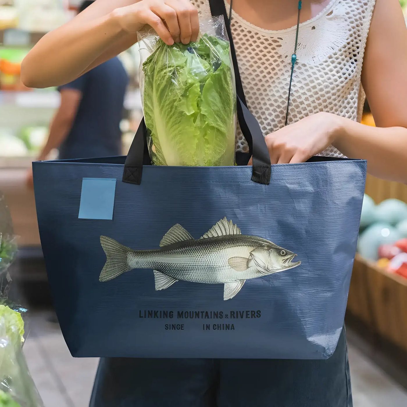 Custom Recyclable PP Tote Bag image 1