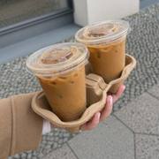 Small Batch Tearable Molded Pulp 2 Cup Holder image 4