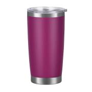 Magenta 20oz powder-coated stainless steel car tumbler