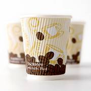Custom Branded Corrugated Paper Coffee Cups image 4