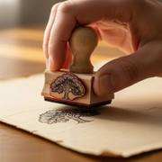 Custom Wooden Hand Stamp image 2
