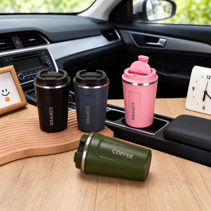 Second-Generation 380ml / 510ml Stainless Steel Coffee Tumbler