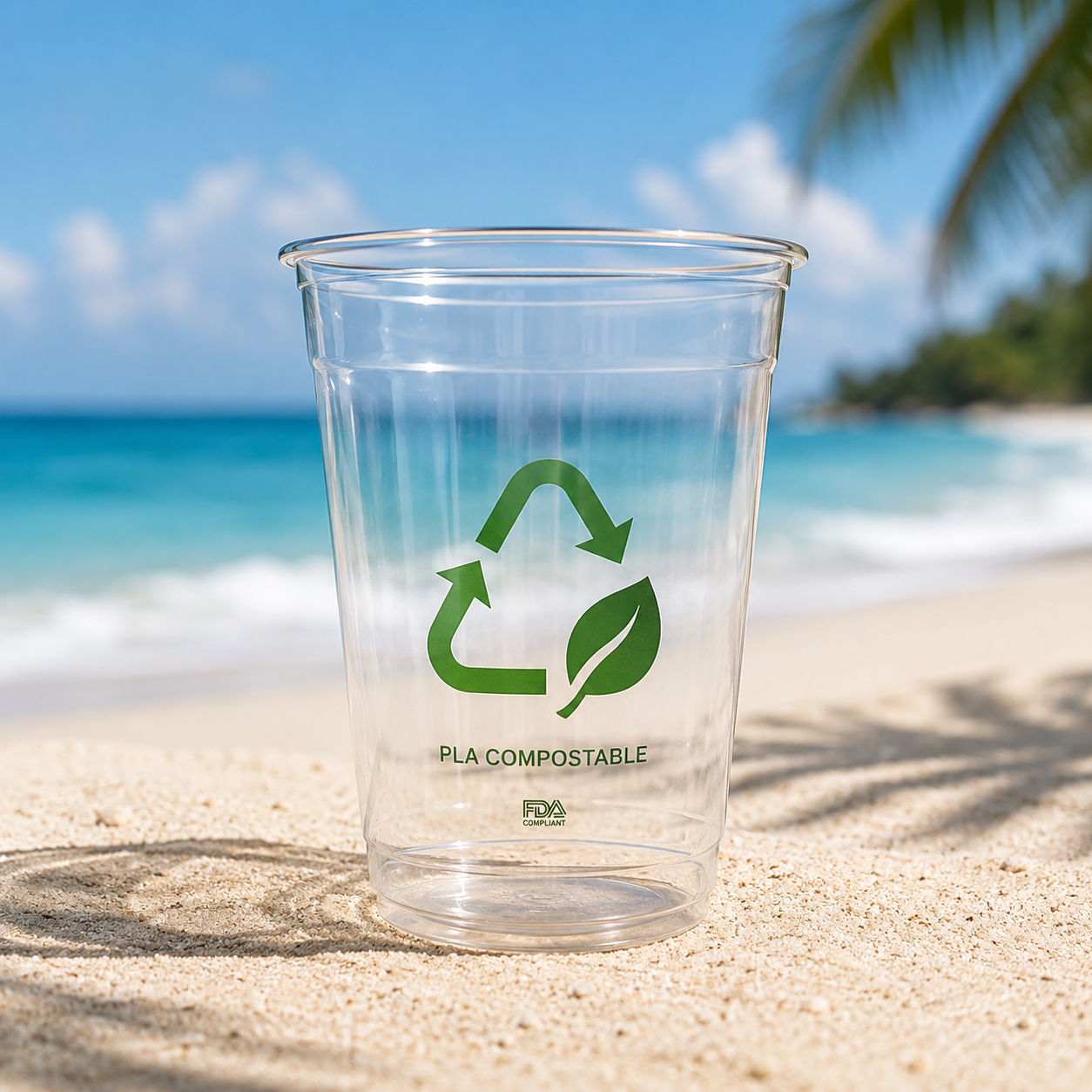 Custom Compostable Cold Drink Cups image 1