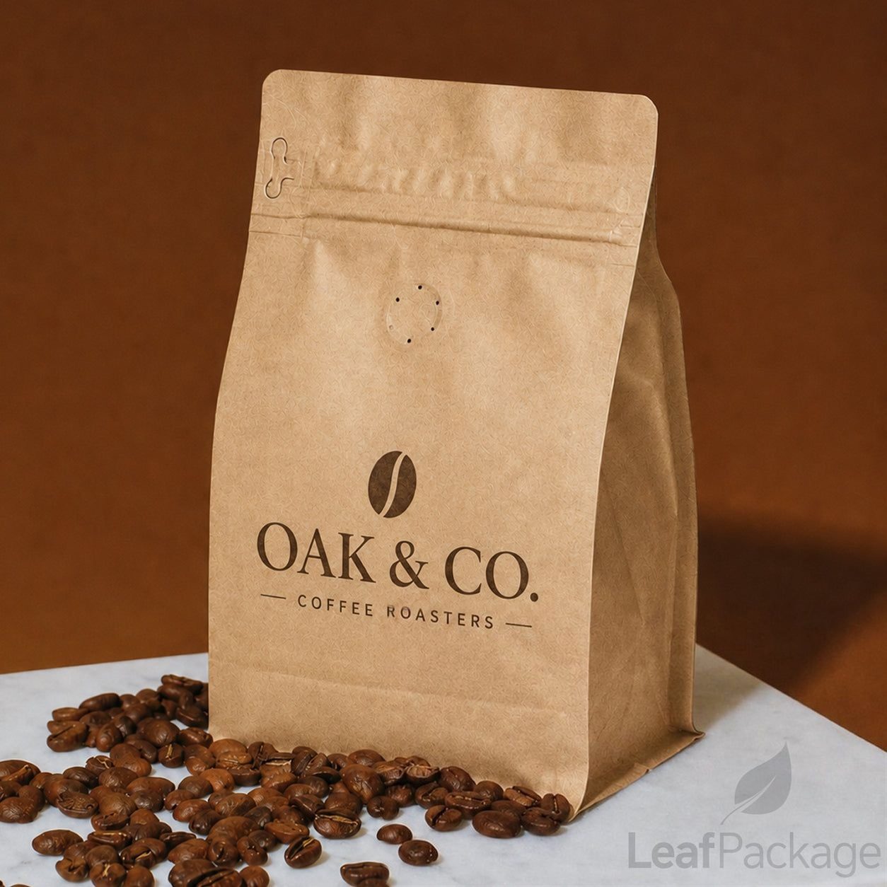 Custom Kraft Paper Coffee Bags image 1