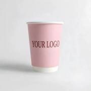 10oz Custom Double Wall Paper Coffee Cups image 1