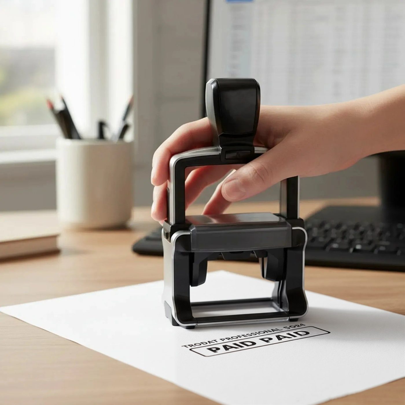 Custom Heavy-Duty Self-Inking Stamp image 1