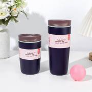 Black 12oz and 20oz insulated tumblers