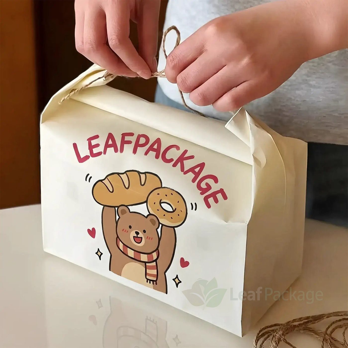 Custom Bread Bags with Jute Handles image 1