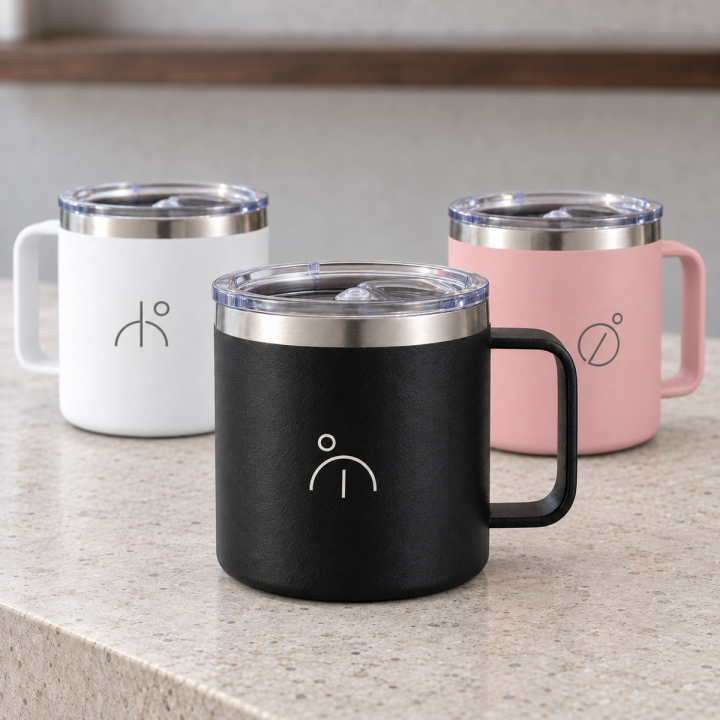14oz Stainless Steel Insulated Coffee Mug with Handle