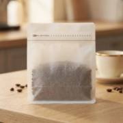 Ready-to-Ship Blank Tissue Paper Transparent Coffee Bags – Valve & Zipper Options image 1