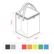Custom Square Cake Insulated Cooler Takeout Tote Bag with Handle image 10