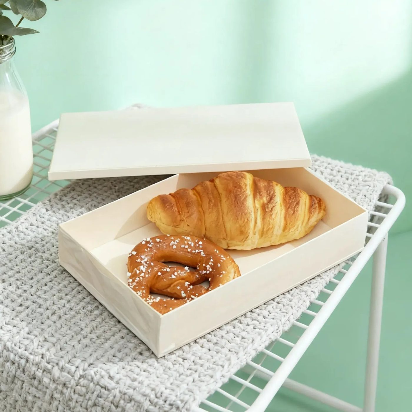 Custom Foldable Wooden Meal Box image 1