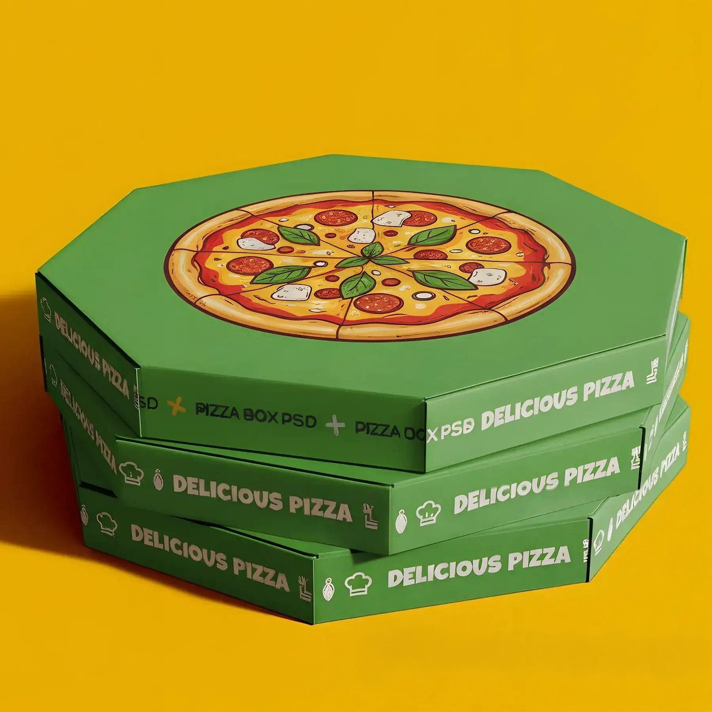 Custom Octagon Pizza Boxes image 1
