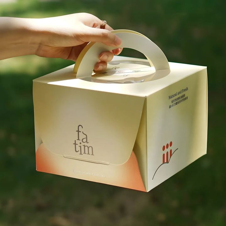 Custom Window Cake Boxes with Handle
