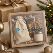 Custom Kraft Gift Boxes with Frosted Clear Lid image 3