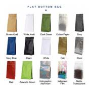 Ready-to-Ship Matte Flat Bottom Blank Coffee Bags – Valve & Zipper Options image 7