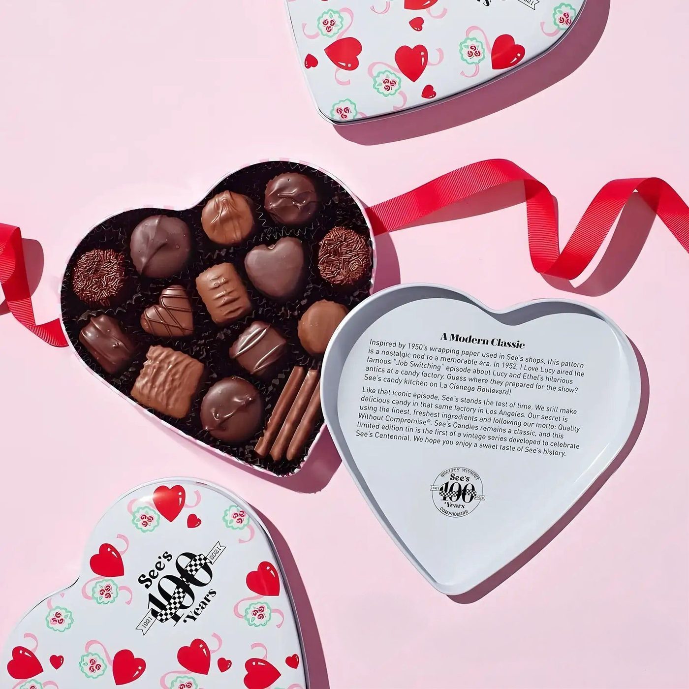 Custom Heart-Shaped Candy Tin image 1