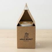 Custom Kraft Single Cup Carrier with Handle image 2