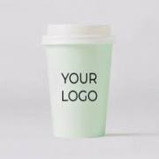 22oz Custom Printed Single Wall Coffee Cups image 1