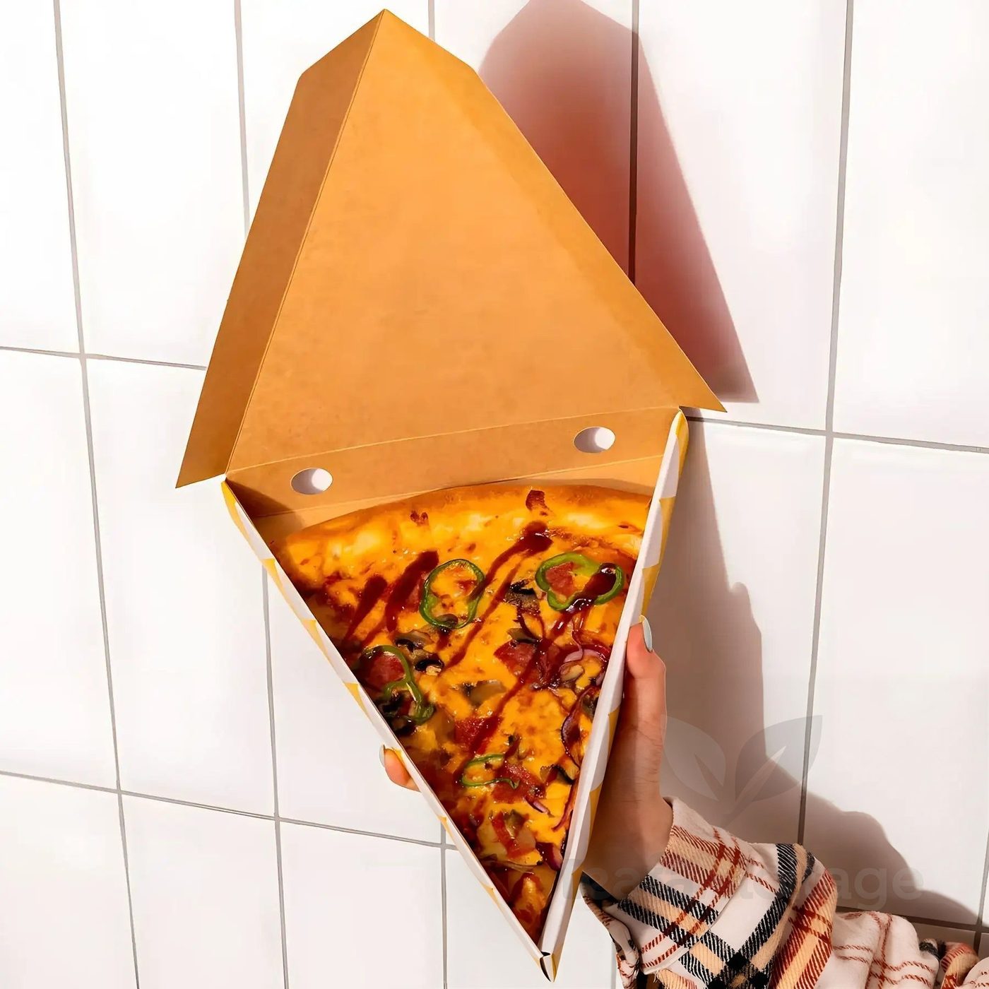 Custom Triangle Pizza Boxes for Slices image 1