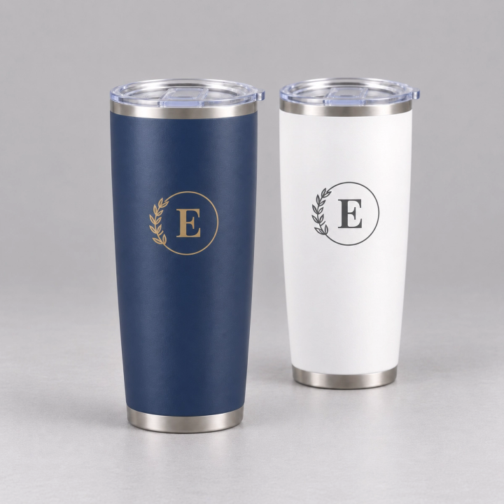 20oz Powder-Coated Stainless Steel Car Tumbler