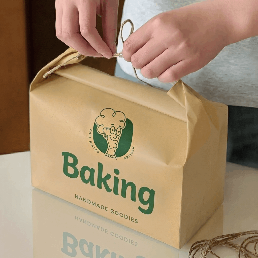 Custom Cake Bags with Jute Handles image 1