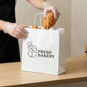 Custom Twisted Handle Paper Bakery Bags image 3
