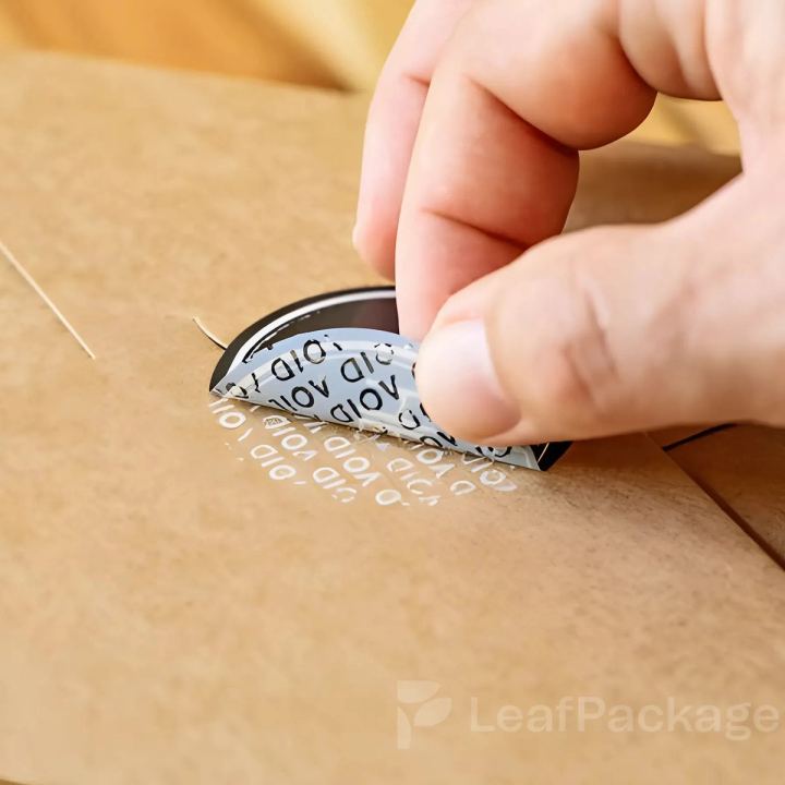 Custom Peel-Off Tamper Evident QR Code Labels