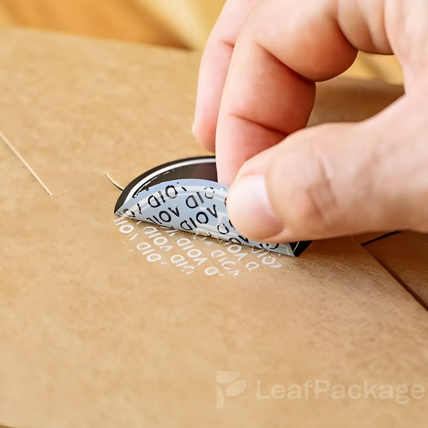 Custom Peel-Off Tamper Evident QR Code Labels image 1