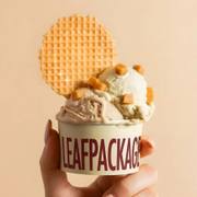 3oz Custom White Paper Ice Cream Cups for Samples image 2